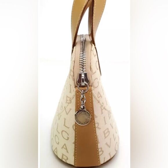 BVLGARI Logo Mini Tote Bag Leather - Picture 3 of 13